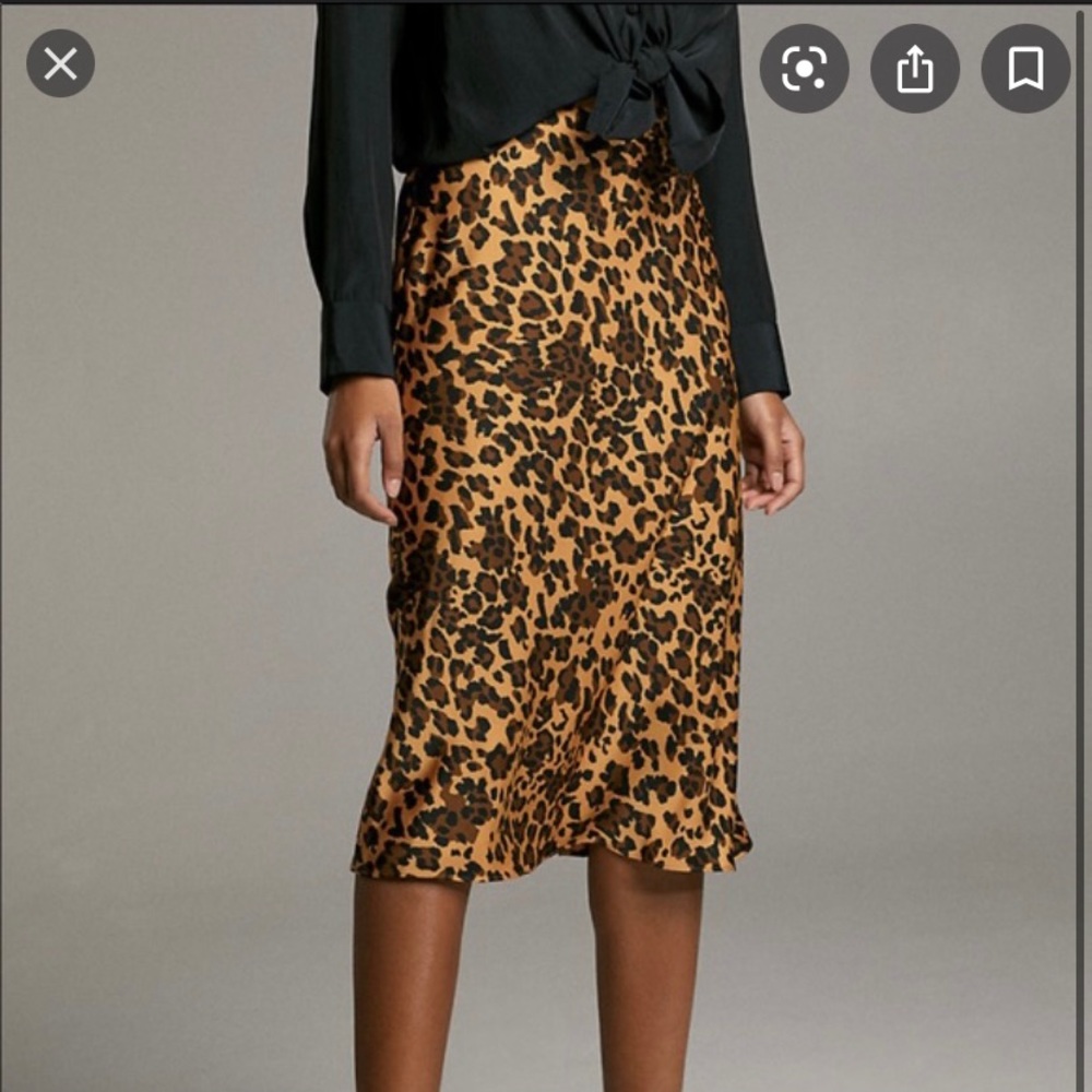 Aritzia Babaton Cheetah Midi Slip Skirt